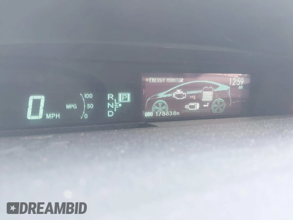 2011 Toyota Prius I with VIN JTDKN3DU4B0266777, listed as a IAAI auction lot 41577700 with 178,838 mi miles. Bid and sale history available at carsss.com. Image 16.