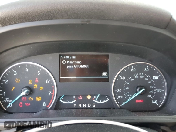 2019 Ford EcoSport Titanium with VIN MAJ3S2KE7KC297903, listed as a Copart auction lot 45854425 with 77,788 mi miles and Salvage Title. Bid and sale history available at DreamBid. Image 9.