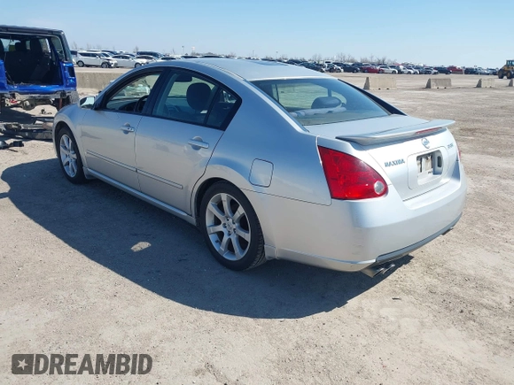 2008 Nissan Maxima SE with VIN 1N4BA41EX8C803390, listed as a IAAI auction lot 41592130 with 132,468 mi miles and . Bid and sale history available at DreamBid. Image 3.