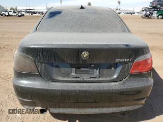 2008 BMW 5 Series 550i with VIN WBANW53508CT50647, listed as a Copart auction lot 44082465 with 153,738 mi miles and Clean Title. Bid and sale history available at carsss.com. Image 6.
