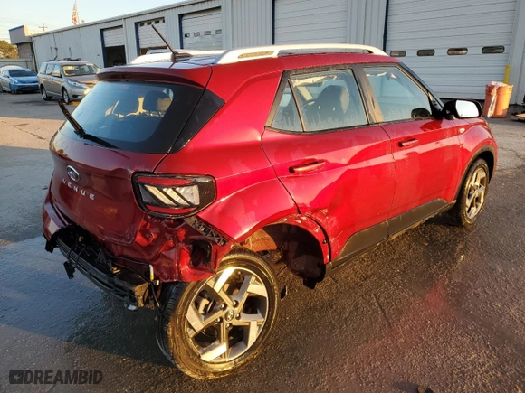 2024 Hyundai Venue Limited with VIN KMHRC8A30RU287511, listed as a Copart auction lot 43451565 with 5,470 mi miles and Salvage Title. Bid and sale history available at carsss.com. Image 3.