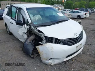 2017 Toyota Sienna L with VIN 5TDZZ3DC3HS793595, listed as a IAAI auction lot 42352780 with 153,161 mi miles and . Bid and sale history available at DreamBid. Image 6.