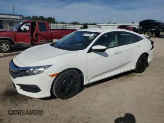 2018 Honda Civic LX with VIN 19XFC2F53JE203053, listed as a Copart auction lot 80767814 with 82,349 mi miles and Salvage Title. Bid and sale history available at DreamBid. Image 1.
