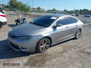 2015 Chrysler 200 Limited with VIN 1C3CCCAB0FN589900, listed as a IAAI auction lot 41898265 with 153,975 mi miles. Bid and sale history available at carsss.com. Image 2.