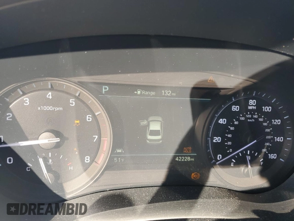 2018 Genesis G80 3.3T Sport with VIN KMHGN4JB0JU241697, listed as a Copart auction lot 76401884 with 42,228 mi miles and Salvage Title. Bid and sale history available at carsss.com. Image 9.