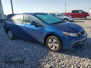 2013 Honda Civic LX with VIN 19XFB2F59DE040948, listed as a Copart auction lot 52845595 with 75,685 mi miles and Non Repairable. Bid and sale history available at DreamBid. Image 4.