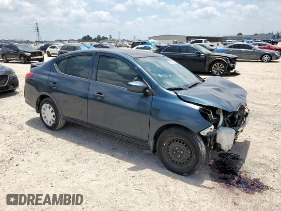 2017 Nissan Versa S Plus with VIN 3N1CN7AP0HL865796, listed as a Copart auction lot 58042775 with 53,424 mi miles and Salvage title. Bid and sale history available at DreamBid. Image 4.