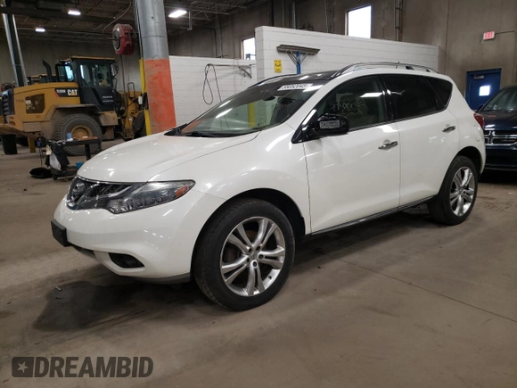 2012 Nissan Murano SV with VIN JN8AZ1MW2CW204528, listed as a Copart auction lot 55052045 with 116,467 mi miles and Salvage Title. Bid and sale history available at carsss.com. Image 1.