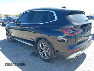 2022 BMW X3 sDrive30i with VIN WBX47DP08NN163017, listed as a IAAI auction lot 41743511 with 25,433 mi miles and . Bid and sale history available at DreamBid. Image 3.