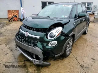 2014 FIAT 500L Trekking with VIN ZFBCFADH3EZ011436, listed as a Copart auction lot 60106865 with 43,232 mi miles and Salvage title. Bid and sale history available at DreamBid. Image 14.