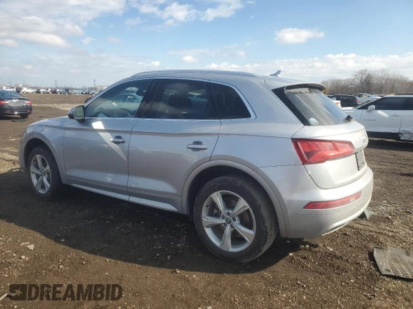 2020 Audi Q5 Premium Plus with VIN WA1BNAFY4L2035575, listed as a Copart auction lot 47128905 with 104,920 mi miles and Salvage Title. Bid and sale history available at carsss.com. Image 2.