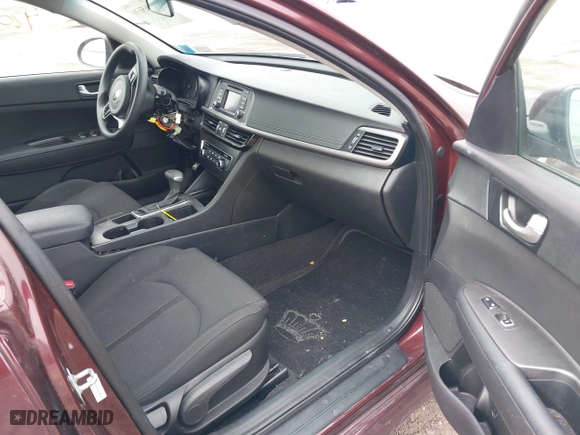 2016 Kia Optima LX with VIN 5XXGT4L36GG108599, listed as a IAAI auction lot 42065639 with 127,387 mi miles. Bid and sale history available at carsss.com. Image 5.