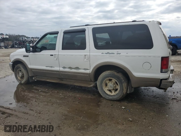 2000 Ford Excursion Limited with VIN 1FMNU42L3YEC40856, listed as a Copart auction lot 43702325 with 242,903 mi miles and Clean title. Bid and sale history available at DreamBid. Image 2.