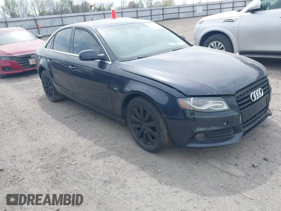 2012 Audi A4 2.0T Premium with VIN WAUAFAFL3CN019768, listed as a IAAI auction lot 41901704 with 169,637 mi miles. Bid and sale history available at carsss.com. Image 1.
