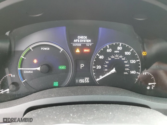 2010 Lexus RX 450h with VIN JTJBC1BA8A2005154, listed as a Copart auction lot 42543445 with 119,656 mi miles and Salvage Title. Bid and sale history available at carsss.com. Image 9.