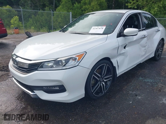 2016 Honda Accord Sport with VIN 1HGCR2F5XGA177730, listed as a IAAI auction lot 42367078 with 186,502 mi miles and . Bid and sale history available at DreamBid. Image 2.
