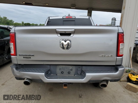 2020 Ram 1500 Big Horn with VIN 1C6SRFFM5LN229056, listed as a Copart auction lot 57224183 with 0 mi miles. Bid and sale history available at carsss.com. Image 6.