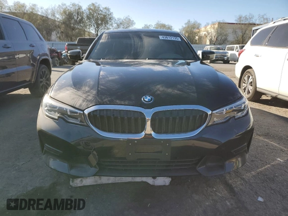2022 BMW 3 Series 330e with VIN 3MW5P7J02N8C63335, listed as a Copart auction lot 43612135 with 8,535 mi miles and Salvage Title. Bid and sale history available at carsss.com. Image 5.