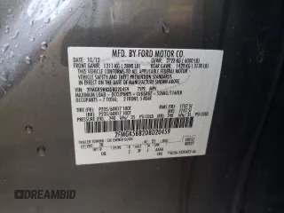 2013 Ford Flex SE z VIN 2FMGK5B82DBD20459, wystawiony jako Copart lot #54504205 z przebiegiem 134 140 mil mil oraz Szkoda całkowita • Salvage title. Historia ofert i sprzedaży dostępna na DreamBid. Obrazek 13.