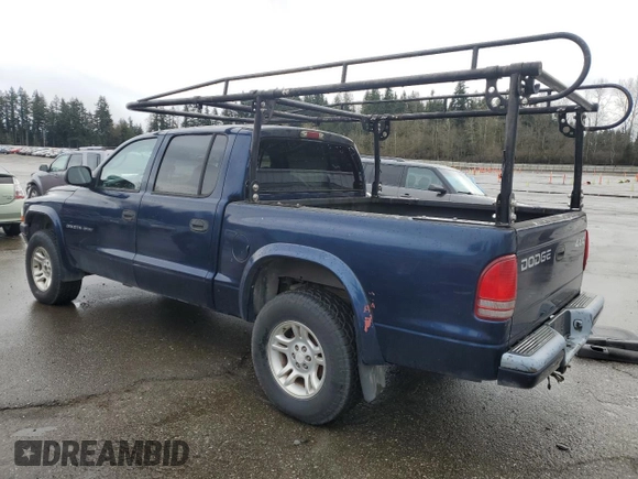 2002 Dodge Dakota Sport with VIN 1B7HG38N72S720953, listed as a Copart auction lot 43484255 with 0 mi miles and Clean Title. Bid and sale history available at carsss.com. Image 2.