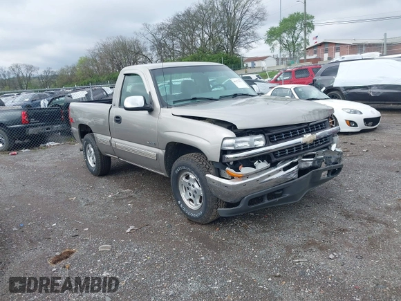 1999 Chevrolet Silverado 1500 LS with VIN 1GCEK14T3XZ161362, listed as a IAAI auction lot 41973905 with 153,845 mi miles. Bid and sale history available at carsss.com. Image 1.
