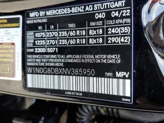 2022 Mercedes-Benz GLC with VIN W1N0G8DBXNV385950, listed as a Copart auction lot 62633152 with 0 mi miles. Bid and sale history available at carsss.com. Image 10.