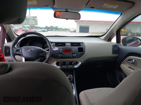 2015 Kia Rio LX with VIN KNADM5A34F6517123, listed as a IAAI auction lot 42125593 with 138,214 mi miles. Bid and sale history available at carsss.com. Image 13.