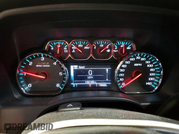 2018 Chevrolet Silverado 1500 LT with VIN 3GCUKREC2JG499724, listed as a Copart auction lot 50793375 with 132,185 mi miles and Non Repairable. Bid and sale history available at carsss.com. Image 9.