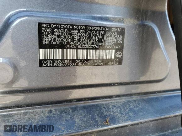 2013 Lexus GS 350 z VIN JTHCE1BL0D5007761, wystawiony jako Copart lot #51929915 z przebiegiem 155 214 mil mil oraz Szkoda całkowita • Salvage title. Historia ofert i sprzedaży dostępna na DreamBid. Obrazek 12.