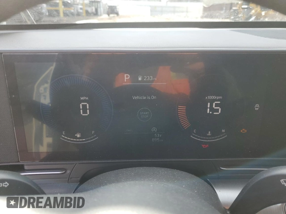 2025 Hyundai Kona SE with VIN KM8HACAB8SU221628, listed as a Copart auction lot 43034825 with 895 mi miles and Salvage Title. Bid and sale history available at carsss.com. Image 9.