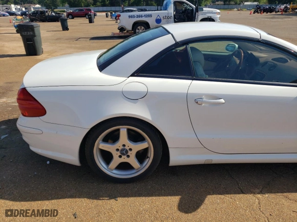 2003 Mercedes-Benz SL-Class with VIN WDBSK75F33F060315, listed as a Copart auction lot 53756435 with 80,577 mi miles and Clean Title. Bid and sale history available at carsss.com. Image 10.