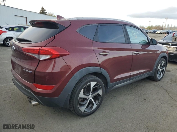 2016 Hyundai Tucson Limited with VIN KM8J33A27GU172926, listed as a Copart auction lot 47777255 with 129,620 mi miles and Clean Title. Bid and sale history available at carsss.com. Image 3.