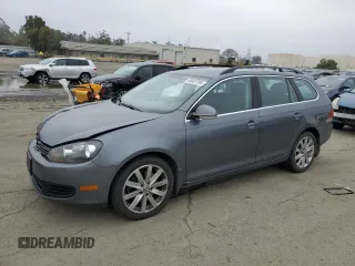 2012 Volkswagen Jetta SportWagen TDI w/Sunroof with VIN 3VWPL7AJ8CM697924, listed as a Copart auction lot 85607394 with 160,799 mi miles and Salvage Title. Bid and sale history available at carsss.com. Image 1.