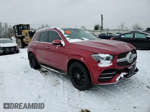2022 Mercedes-Benz GLE 350 with VIN 4JGFB4KB5NA586900, listed as a Copart auction lot 44856935 with 57,953 mi miles and Salvage title. Bid and sale history available at DreamBid. Image 12.