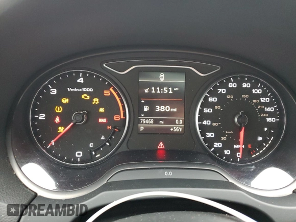 2015 Audi A3 2.0 TDI Premium Plus with VIN WAUCJGFF9F1077514, listed as a Copart auction lot 43371035 with 79,468 mi miles and Salvage Title. Bid and sale history available at carsss.com. Image 9.