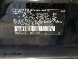 2011 Toyota RAV4 Limited with VIN 2T3DF4DV9BW172491, listed as a Copart auction lot 59930275 with 196,077 mi miles and Salvage title. Bid and sale history available at DreamBid. Image 12.