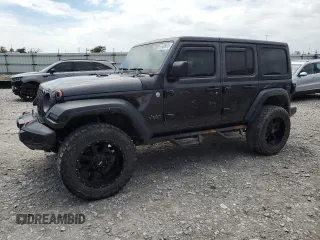 2019 Jeep Wrangler Unlimited Sport S z VIN 1C4HJXDN1KW635193, wystawiony jako Copart lot #57409475 z przebiegiem 134 349 mil mil oraz Szkoda całkowita • Salvage title. Historia ofert i sprzedaży dostępna na DreamBid. Obrazek 1.