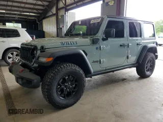 2024 Jeep Wrangler Sport S with VIN 1C4RJXN66RW167175, listed as a Copart auction lot 62923525 with 14,103 mi miles and Clean title. Bid and sale history available at DreamBid. Image 1.