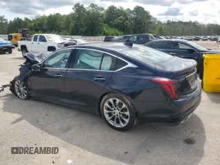 2020 Cadillac CT5 Premium Luxury with VIN 1G6DN5RK2L0116960, listed as a Copart auction lot 60214775 with Not provided miles and Salvage title. Bid and sale history available at DreamBid. Image 2.