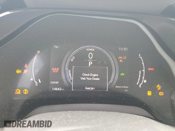 2024 Lexus RX 350h with VIN 2T2BBMCA3RC035404, listed as a Copart auction lot 56469265 with 14,662 mi miles and Salvage title. Bid and sale history available at DreamBid. Image 9.
