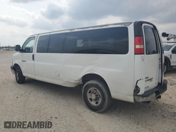 2011 Chevrolet Express Passenger 1LT with VIN 1GAZG1FGXB1106362, listed as a Copart auction lot 55584285 with 250,862 mi miles and Salvage title. Bid and sale history available at DreamBid. Image 2.