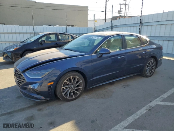 2022 Hyundai Sonata Limited with VIN 5NPEH4J28NH147294, listed as a Copart auction lot 42425445 with 44,136 mi miles and Salvage Title. Bid and sale history available at carsss.com. Image 1.