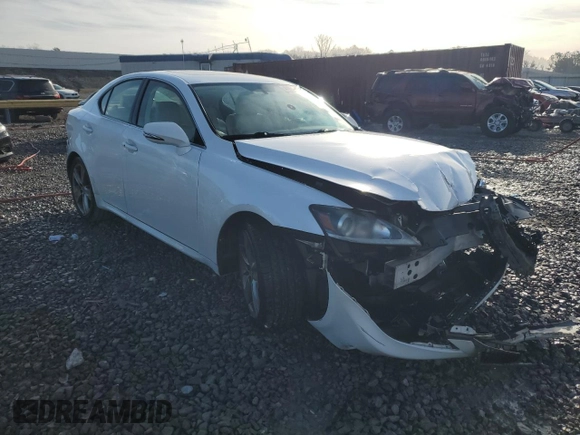 2012 Lexus IS 250 with VIN JTHBF5C25C5184035, listed as a Copart auction lot 41674655 with 276,136 mi miles and Salvage Title. Bid and sale history available at DreamBid. Image 4.