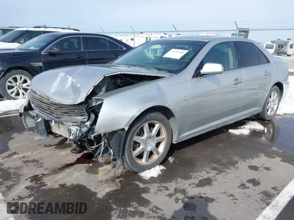 2005 Cadillac STS with VIN 1G6DW677950236453, listed as a IAAI auction lot 41695548 with 142,341 mi miles. Bid and sale history available at carsss.com. Image 2.