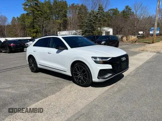2020 Audi SQ8 z VIN WA1AWAF13LD022753, wystawiony jako Copart lot #58974665 z przebiegiem 84 872 mil mil oraz Tytuł czysty. Historia ofert i sprzedaży dostępna na DreamBid. Obrazek 1.