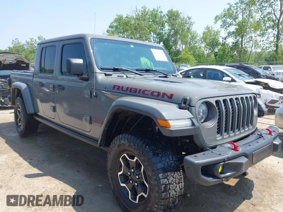2021 Jeep Gladiator Rubicon with VIN 1C6JJTBG2ML515932, listed as a IAAI auction lot 42471704 with 57,775 mi miles and . Bid and sale history available at DreamBid. Image 1.