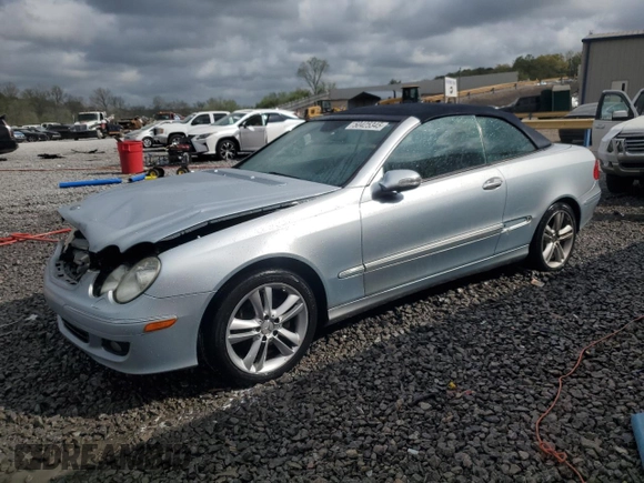 2006 Mercedes-Benz CLK 350 with VIN WDBTK56G66T060332, listed as a Copart auction lot 50425345 with 158,647 mi miles and Salvage title. Bid and sale history available at DreamBid. Image 1.