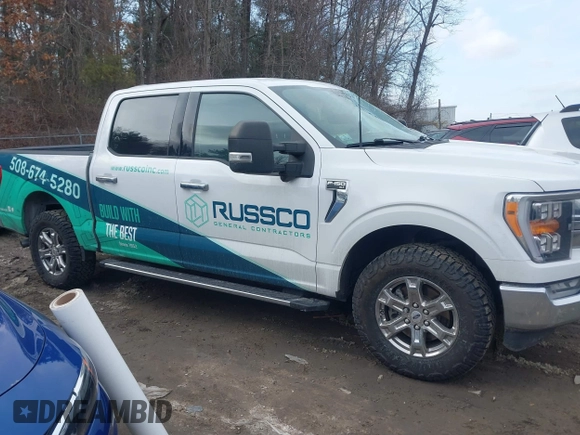 2021 Ford F-150 XL with VIN 1FTEW1EPXMFC83574, listed as a IAAI auction lot 41694174 with 57,814 mi miles. Bid and sale history available at carsss.com. Image 13.