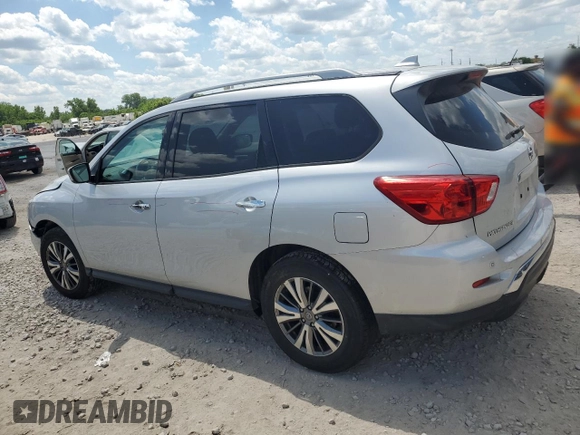 2019 Nissan Pathfinder S with VIN 5N1DR2MM8KC642348, listed as a Copart auction lot 56502755 with 84,721 mi miles and Salvage title. Bid and sale history available at DreamBid. Image 2.