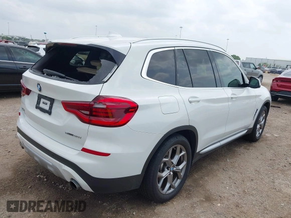 2021 BMW X3 sDrive30i with VIN 5UXTY3C04M9D81731, listed as a IAAI auction lot 41921255 with 81,047 mi miles and . Bid and sale history available at DreamBid. Image 4.